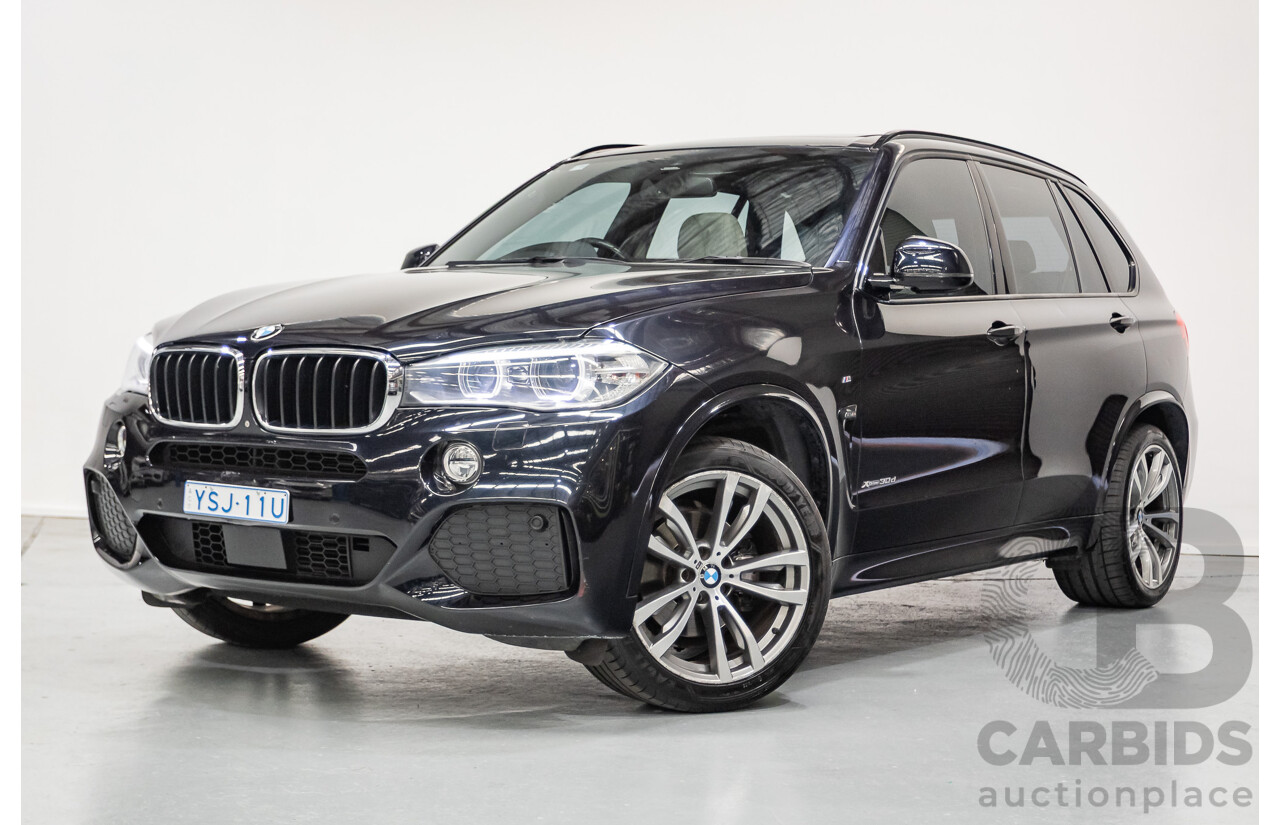 4/2016 BMW X5 xDrive30d (AWD) F15 MY16 4D Wagon Carbonschwarz Black Metallic Turbo Diesel 3.0L