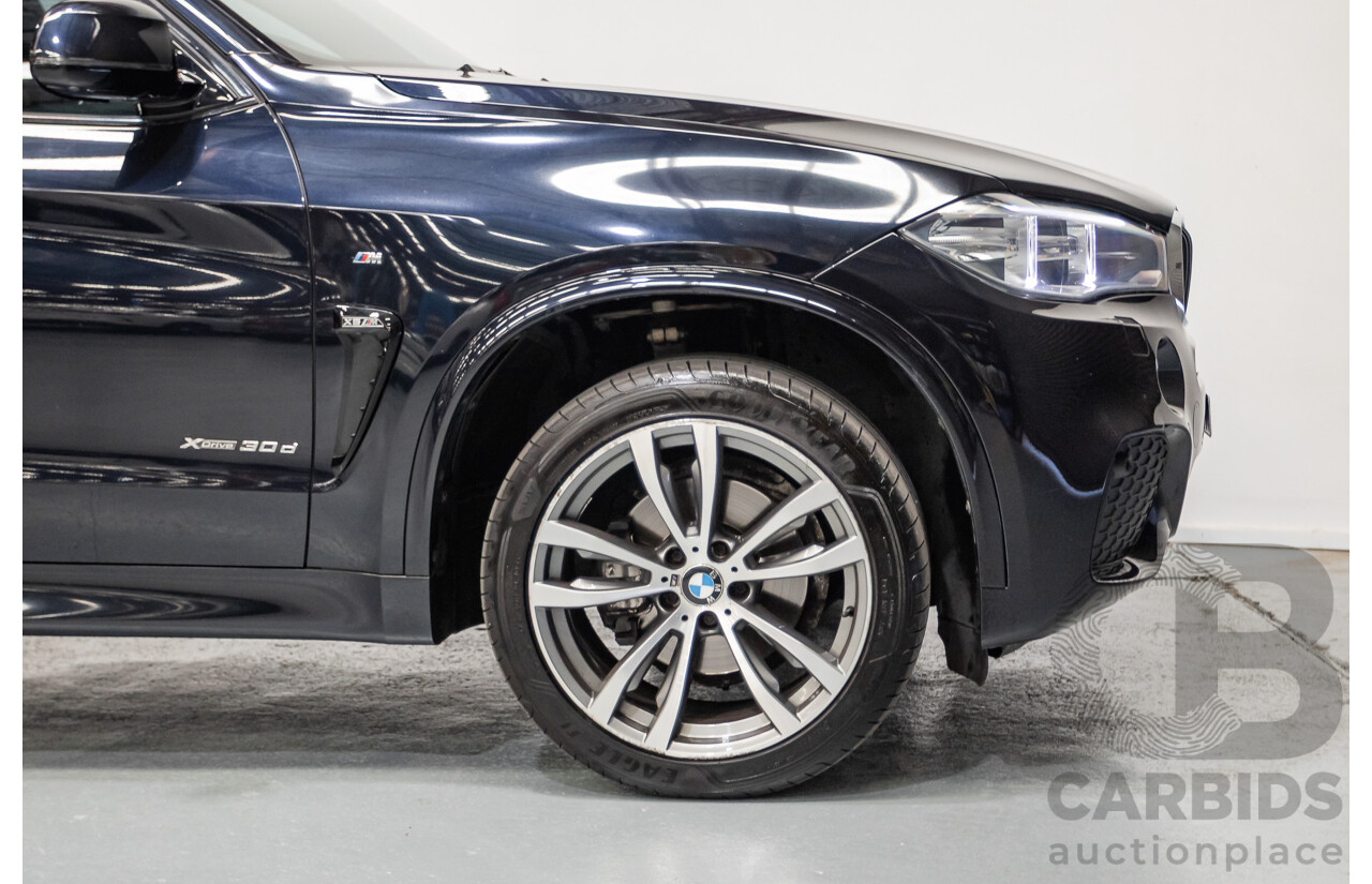 4/2016 BMW X5 xDrive30d (AWD) F15 MY16 4D Wagon Carbonschwarz Black Metallic Turbo Diesel 3.0L