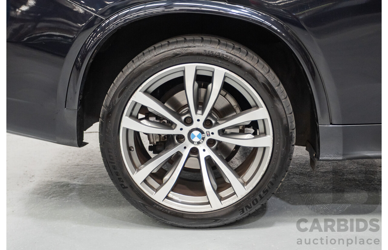 4/2016 BMW X5 xDrive30d (AWD) F15 MY16 4D Wagon Carbonschwarz Black Metallic Turbo Diesel 3.0L