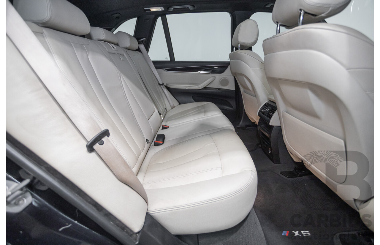 4/2016 BMW X5 xDrive30d (AWD) F15 MY16 4D Wagon Carbonschwarz Black Metallic Turbo Diesel 3.0L