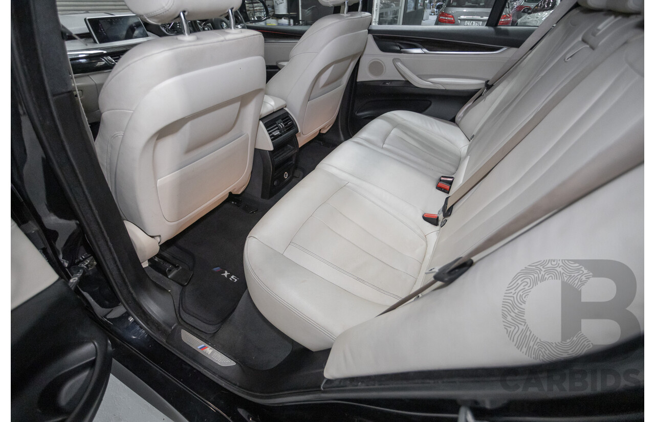 4/2016 BMW X5 xDrive30d (AWD) F15 MY16 4D Wagon Carbonschwarz Black Metallic Turbo Diesel 3.0L