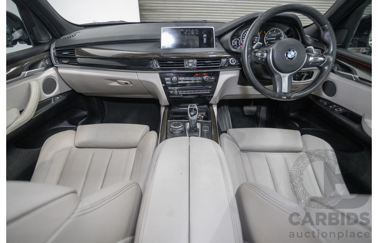 4/2016 BMW X5 xDrive30d (AWD) F15 MY16 4D Wagon Carbonschwarz Black Metallic Turbo Diesel 3.0L