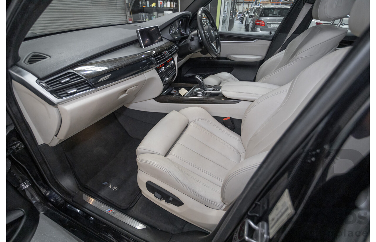 4/2016 BMW X5 xDrive30d (AWD) F15 MY16 4D Wagon Carbonschwarz Black Metallic Turbo Diesel 3.0L