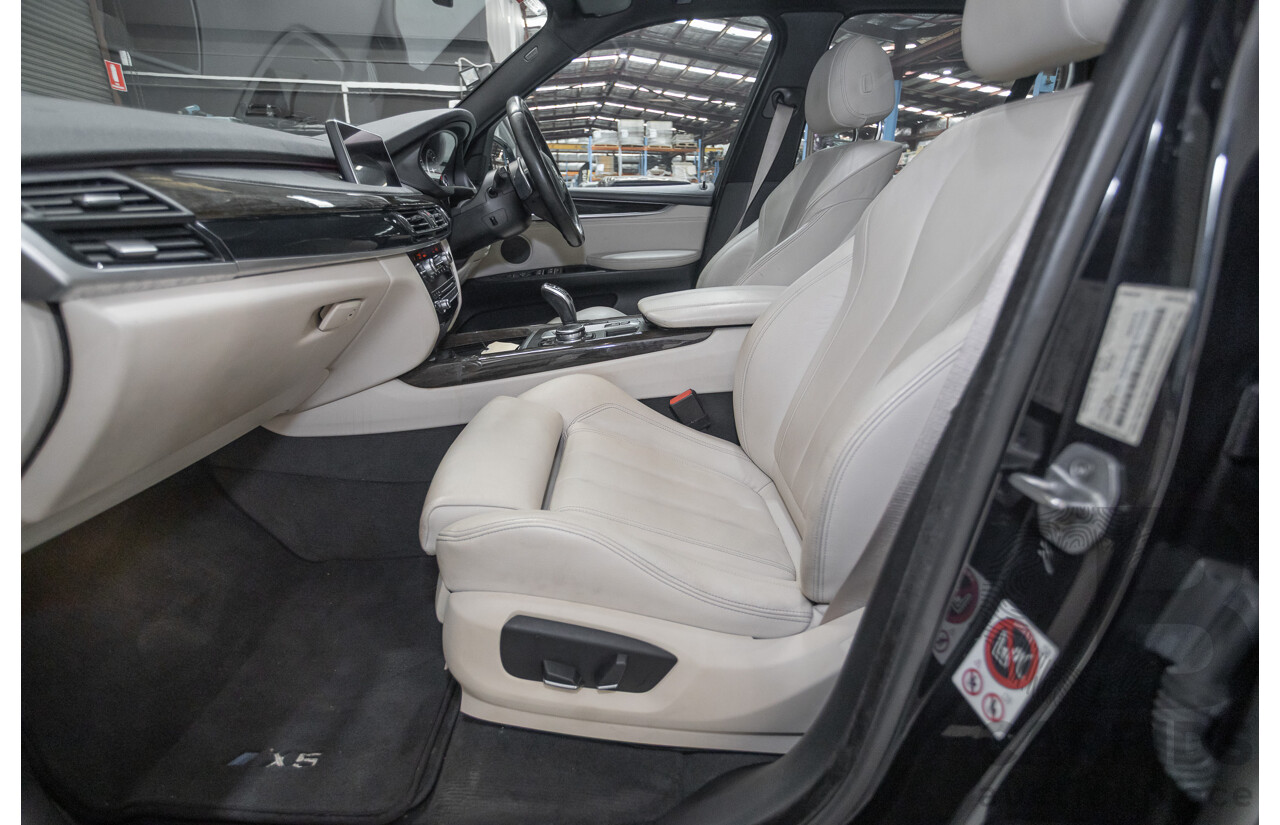 4/2016 BMW X5 xDrive30d (AWD) F15 MY16 4D Wagon Carbonschwarz Black Metallic Turbo Diesel 3.0L