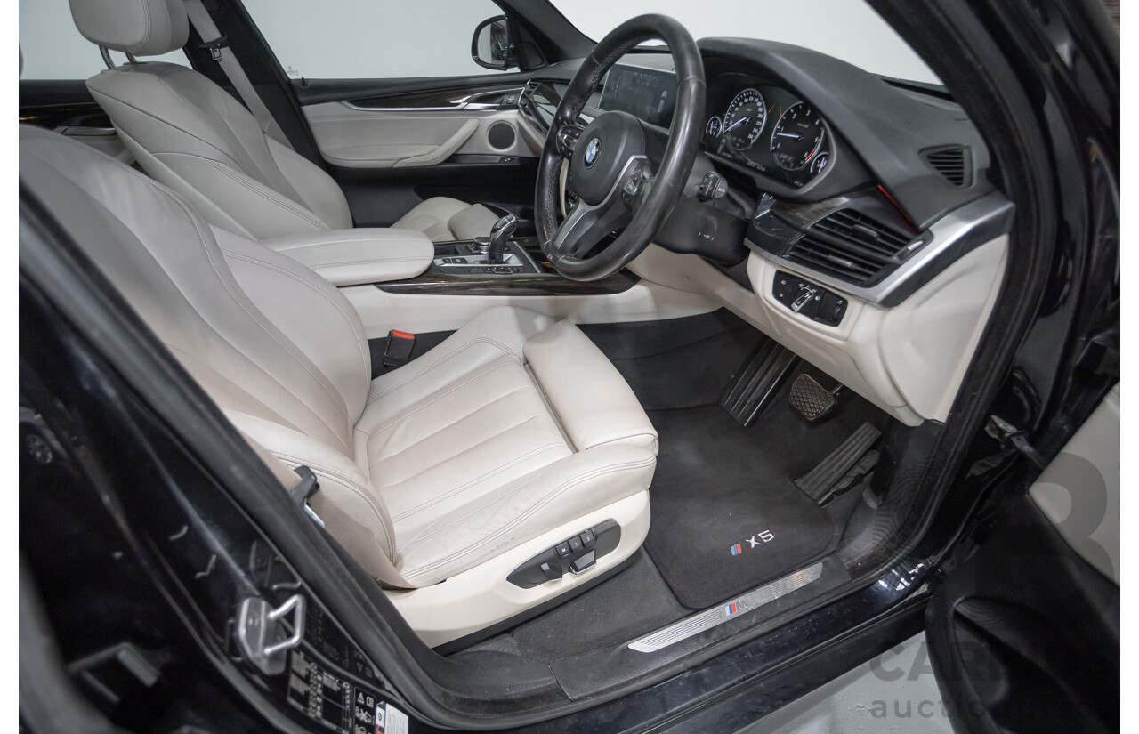 4/2016 BMW X5 xDrive30d (AWD) F15 MY16 4D Wagon Carbonschwarz Black Metallic Turbo Diesel 3.0L