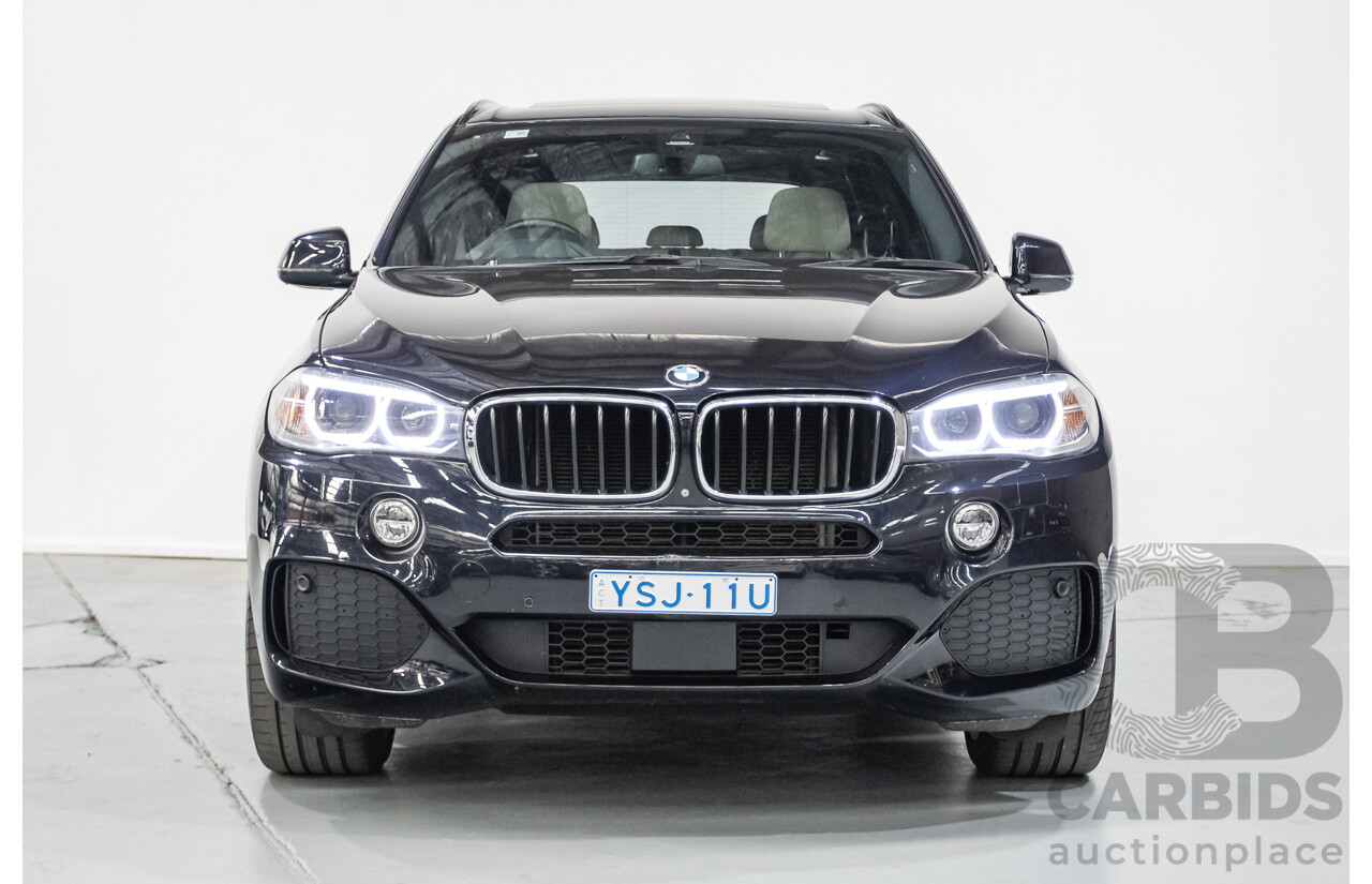 4/2016 BMW X5 xDrive30d (AWD) F15 MY16 4D Wagon Carbonschwarz Black Metallic Turbo Diesel 3.0L