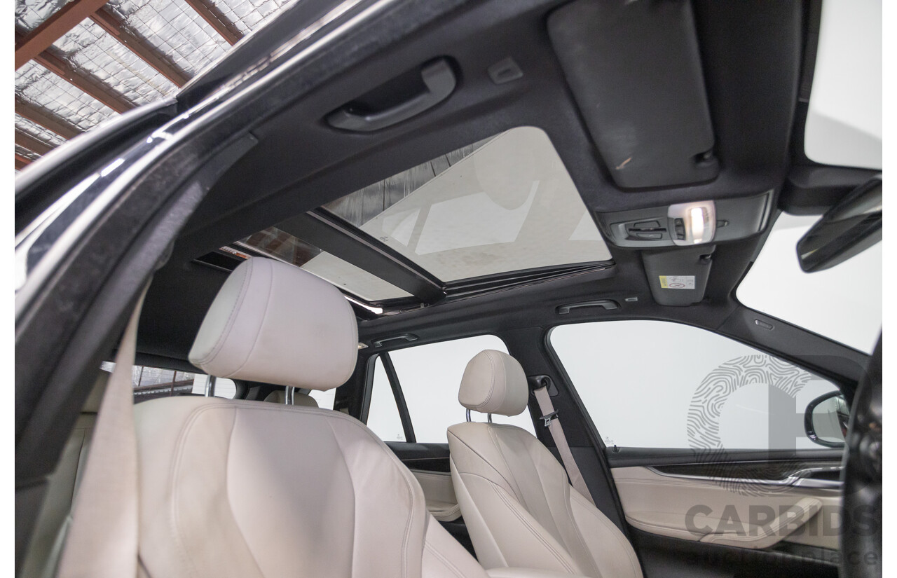 4/2016 BMW X5 xDrive30d (AWD) F15 MY16 4D Wagon Carbonschwarz Black Metallic Turbo Diesel 3.0L