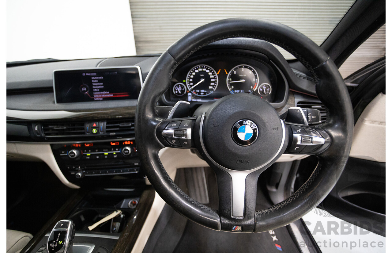 4/2016 BMW X5 xDrive30d (AWD) F15 MY16 4D Wagon Carbonschwarz Black Metallic Turbo Diesel 3.0L