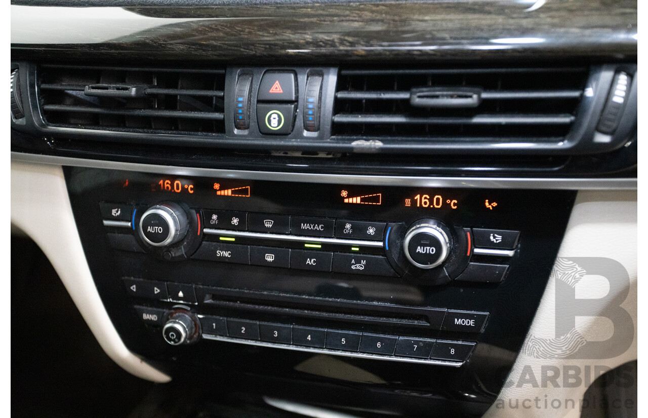 4/2016 BMW X5 xDrive30d (AWD) F15 MY16 4D Wagon Carbonschwarz Black Metallic Turbo Diesel 3.0L