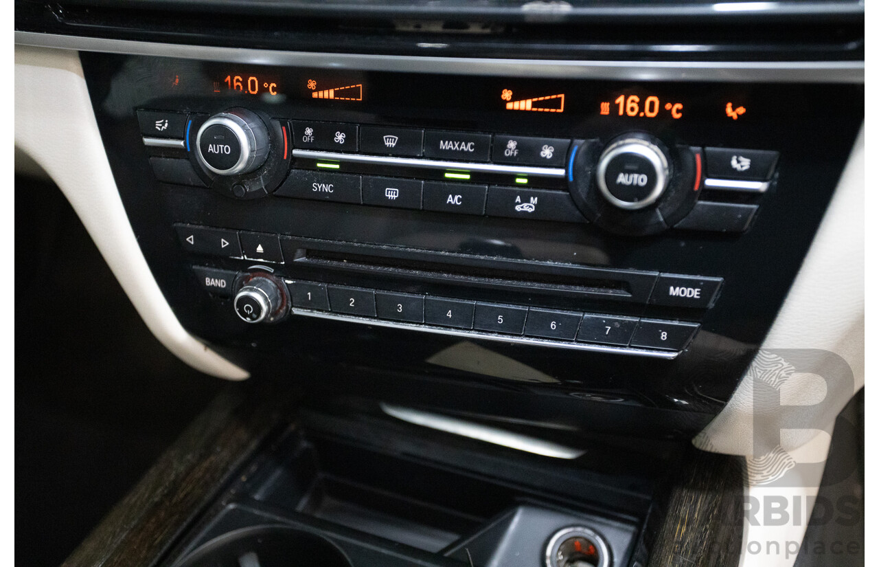 4/2016 BMW X5 xDrive30d (AWD) F15 MY16 4D Wagon Carbonschwarz Black Metallic Turbo Diesel 3.0L