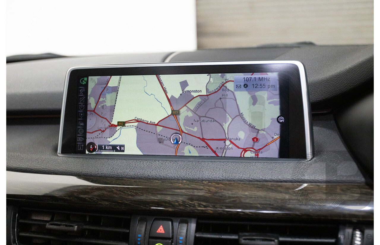 4/2016 BMW X5 xDrive30d (AWD) F15 MY16 4D Wagon Carbonschwarz Black Metallic Turbo Diesel 3.0L