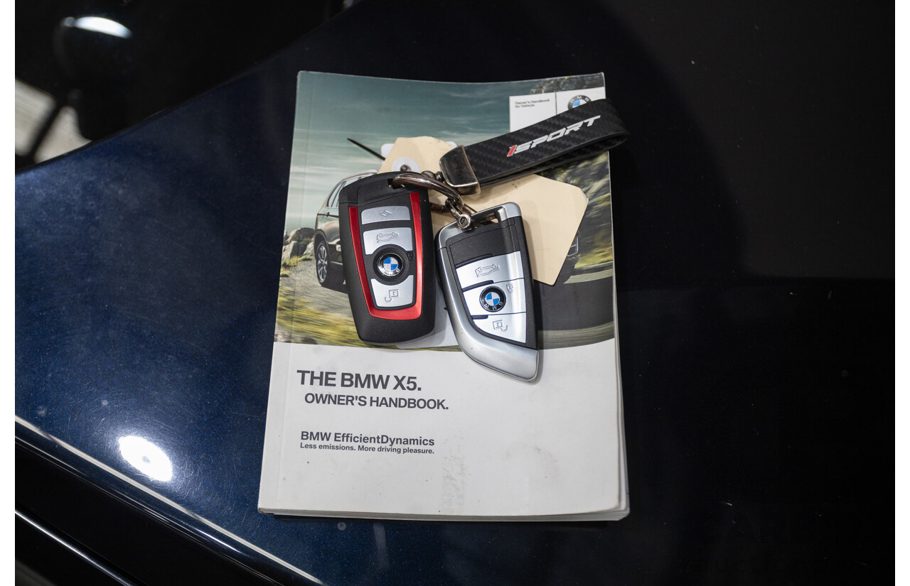 4/2016 BMW X5 xDrive30d (AWD) F15 MY16 4D Wagon Carbonschwarz Black Metallic Turbo Diesel 3.0L