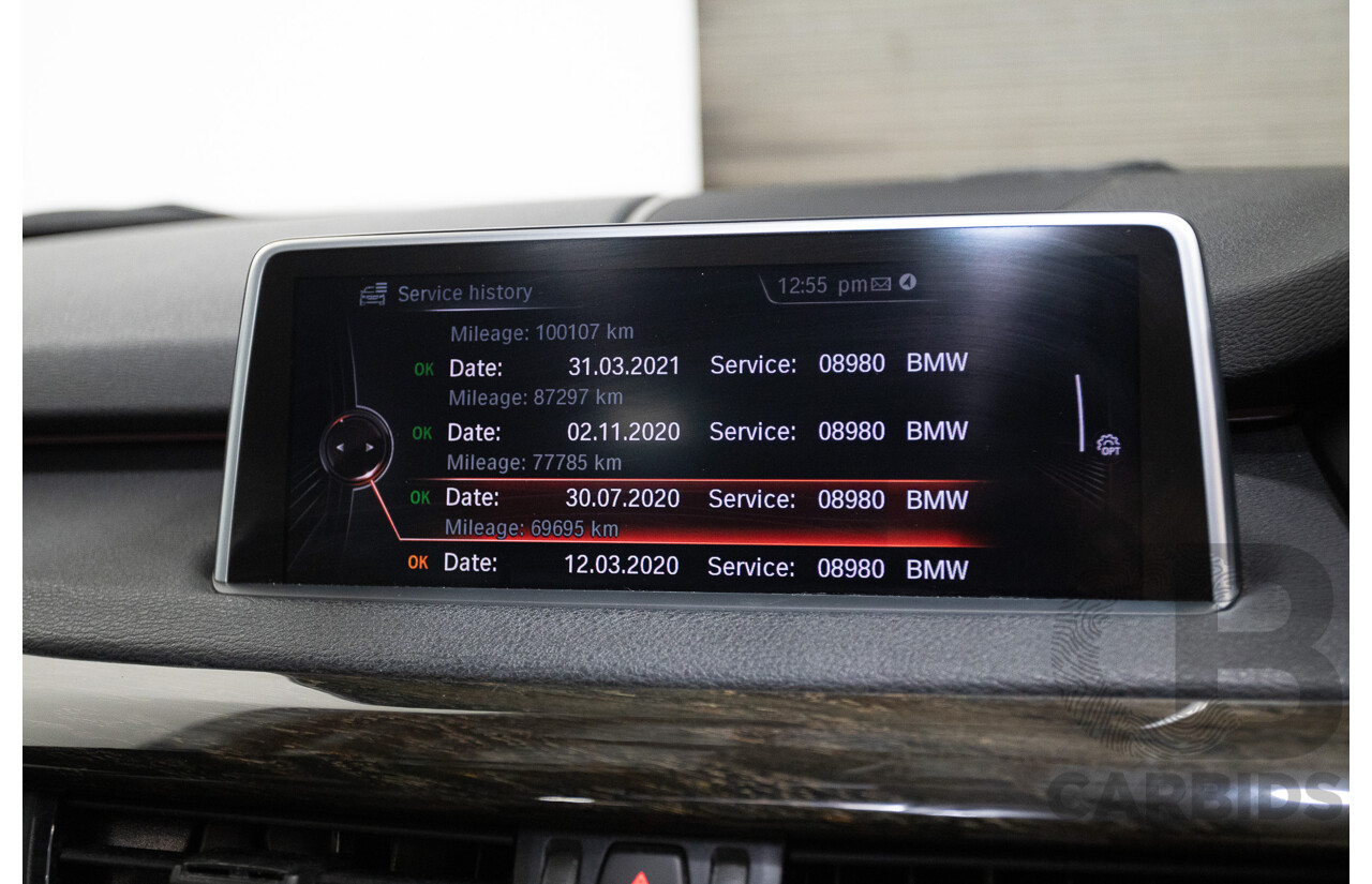 4/2016 BMW X5 xDrive30d (AWD) F15 MY16 4D Wagon Carbonschwarz Black Metallic Turbo Diesel 3.0L