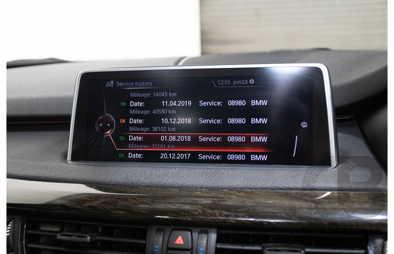 4/2016 BMW X5 xDrive30d (AWD) F15 MY16 4D Wagon Carbonschwarz Black Metallic Turbo Diesel 3.0L