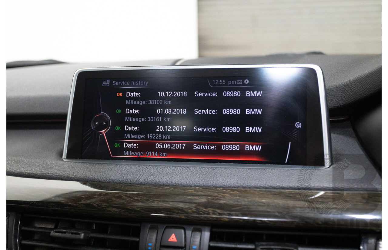 4/2016 BMW X5 xDrive30d (AWD) F15 MY16 4D Wagon Carbonschwarz Black Metallic Turbo Diesel 3.0L