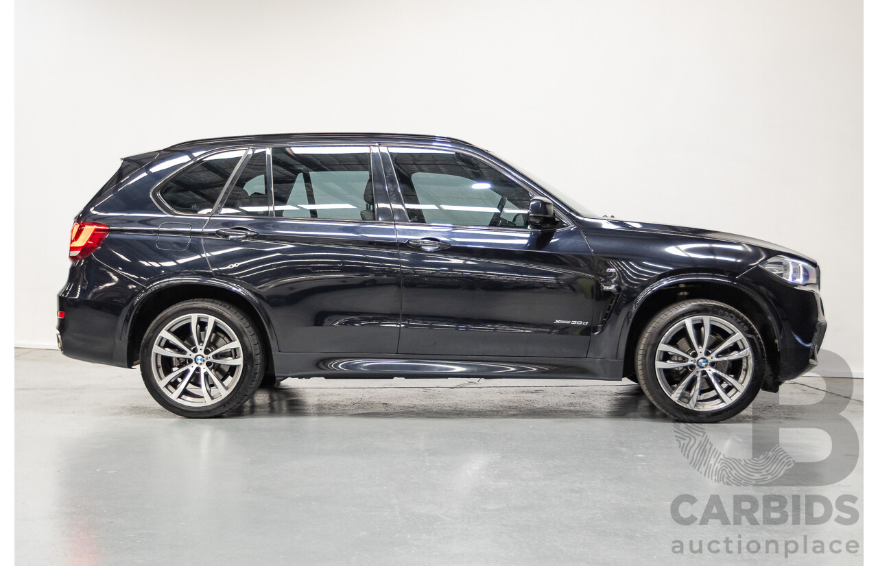4/2016 BMW X5 xDrive30d (AWD) F15 MY16 4D Wagon Carbonschwarz Black Metallic Turbo Diesel 3.0L