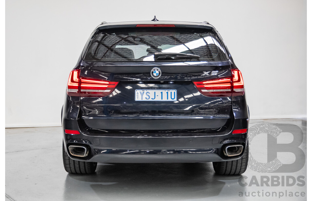 4/2016 BMW X5 xDrive30d (AWD) F15 MY16 4D Wagon Carbonschwarz Black Metallic Turbo Diesel 3.0L
