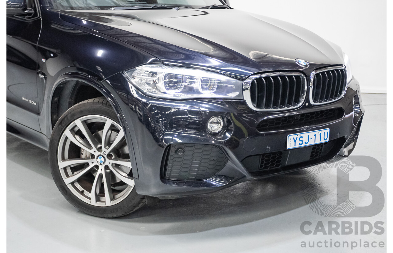 4/2016 BMW X5 xDrive30d (AWD) F15 MY16 4D Wagon Carbonschwarz Black Metallic Turbo Diesel 3.0L
