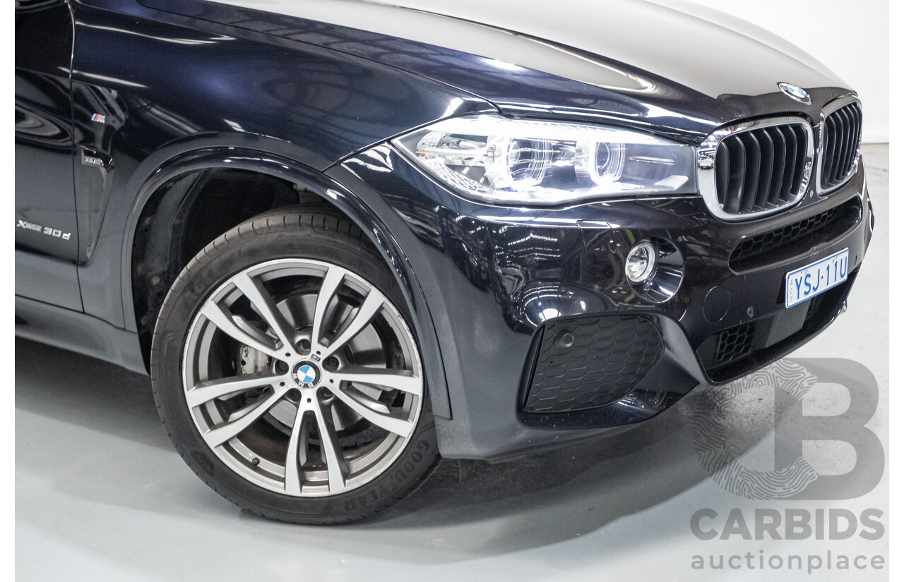 4/2016 BMW X5 xDrive30d (AWD) F15 MY16 4D Wagon Carbonschwarz Black Metallic Turbo Diesel 3.0L
