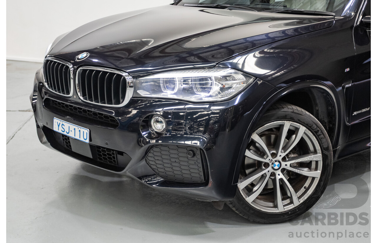 4/2016 BMW X5 xDrive30d (AWD) F15 MY16 4D Wagon Carbonschwarz Black Metallic Turbo Diesel 3.0L