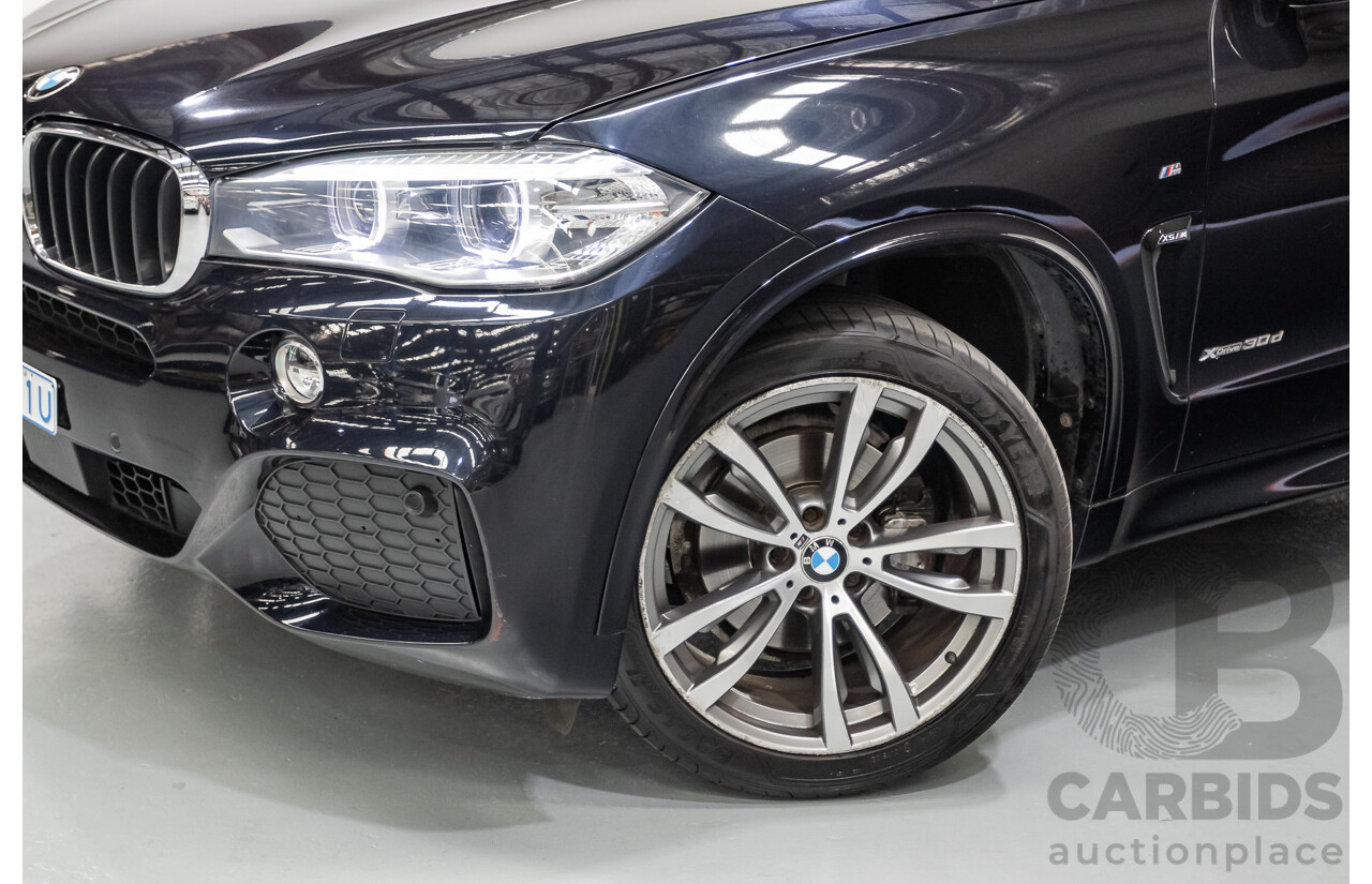4/2016 BMW X5 xDrive30d (AWD) F15 MY16 4D Wagon Carbonschwarz Black Metallic Turbo Diesel 3.0L