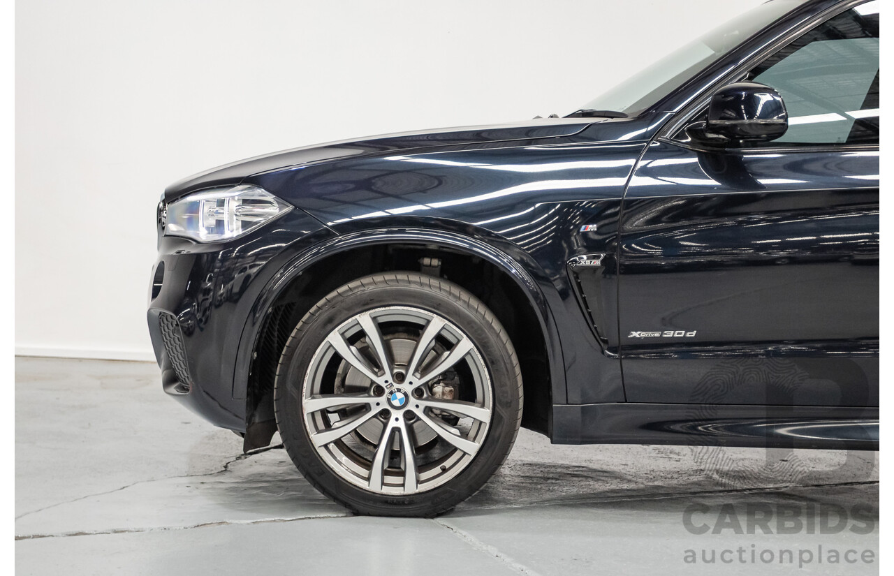 4/2016 BMW X5 xDrive30d (AWD) F15 MY16 4D Wagon Carbonschwarz Black Metallic Turbo Diesel 3.0L