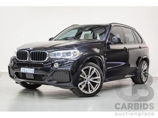 4/2016 BMW X5 xDrive30d (AWD) F15 MY16 4D Wagon Carbonschwarz Black Metallic Turbo Diesel 3.0L