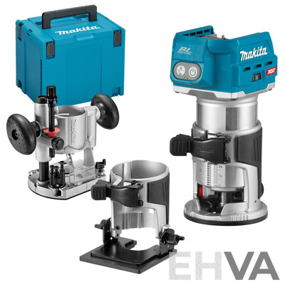 MAKITA 18V Brushless Laminate Trimmer / Router (DRT50ZJX2) - Skin Only