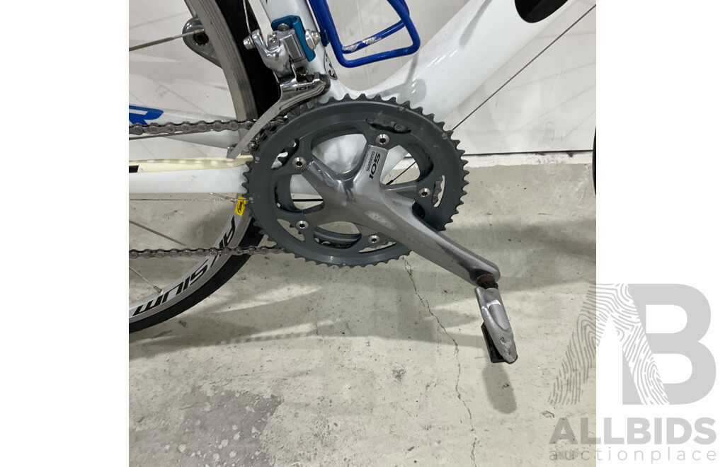 Giant TCR Advanced (53.5cm Frame) Bike - Blue & White