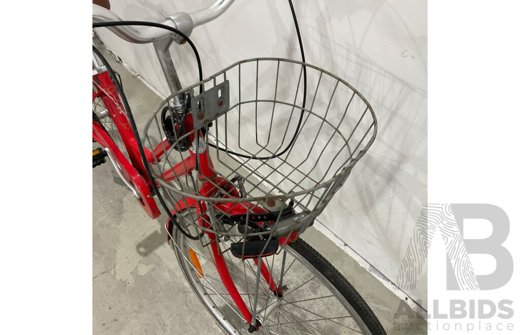 XDS Red Ladies Town Bike