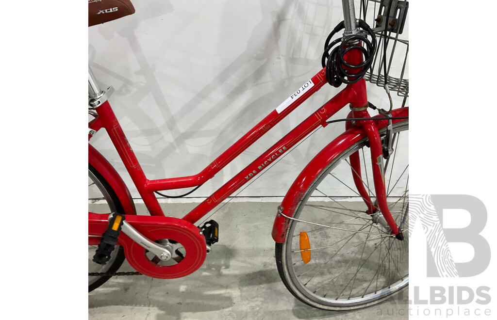 XDS Red Ladies Town Bike