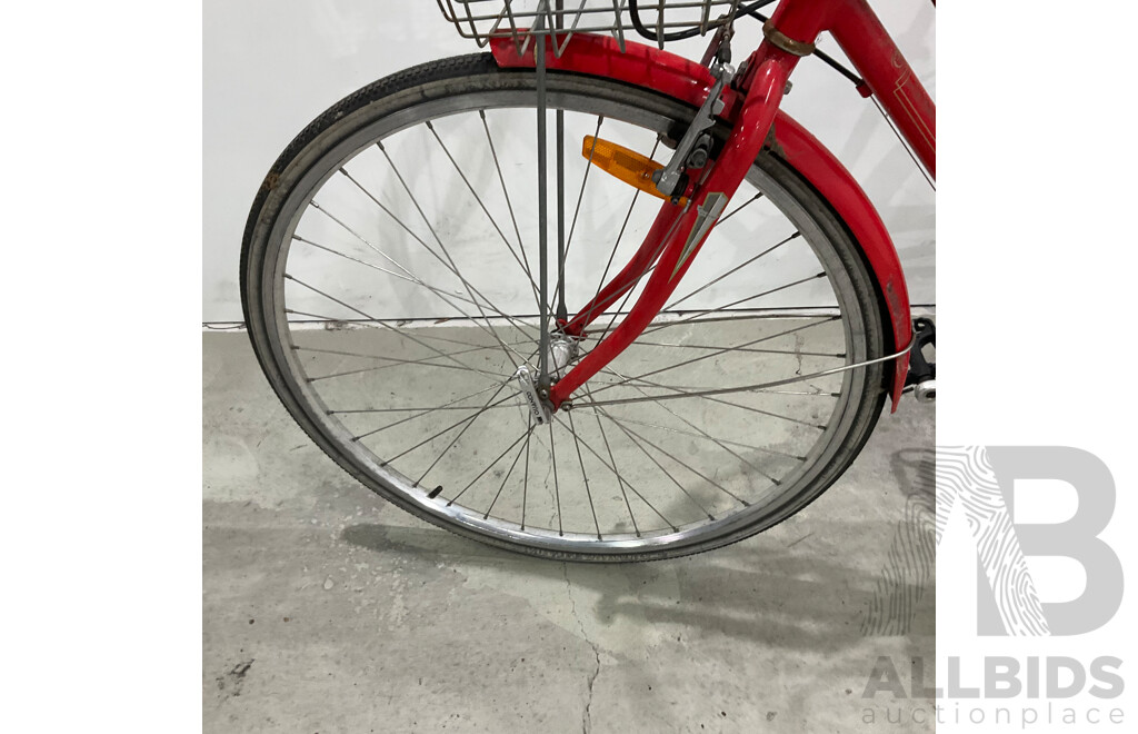 XDS Red Ladies Town Bike