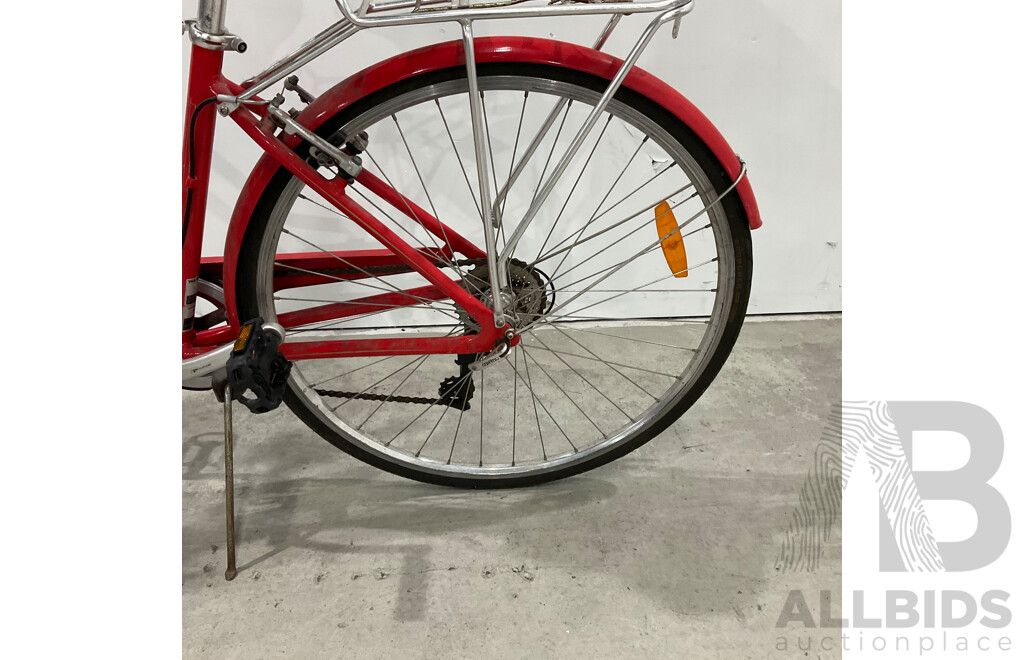 XDS Red Ladies Town Bike