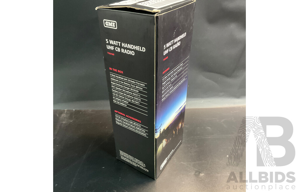 GME 5 Watt Handheld UHF CB Radio TX6160 - ORP $329.00