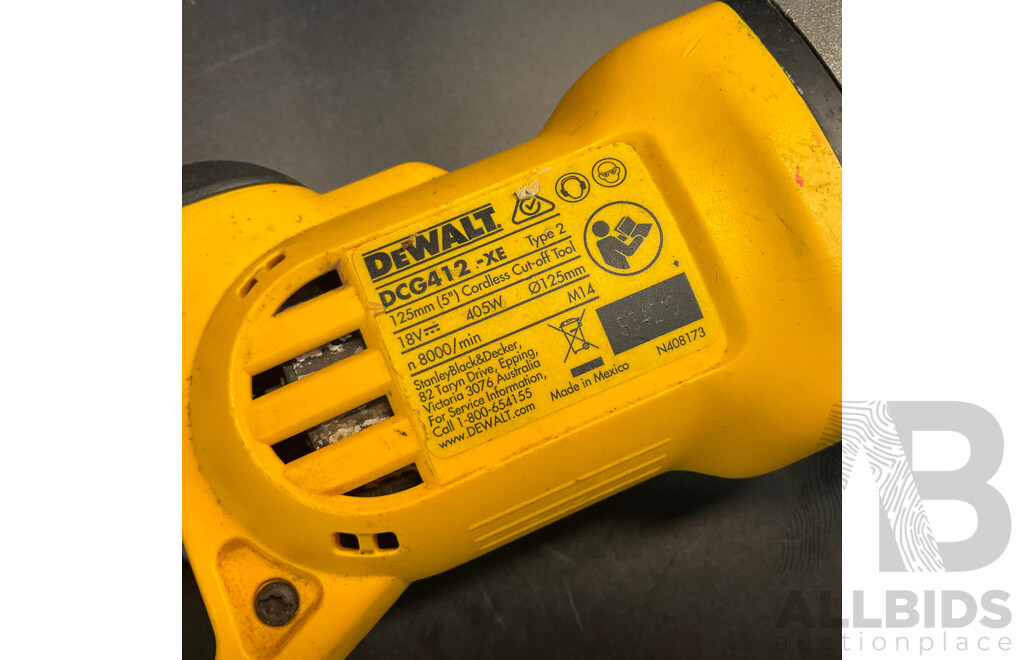 Dewalt DCG412-XE 125mm Cordless Cut-off Tool with Battery