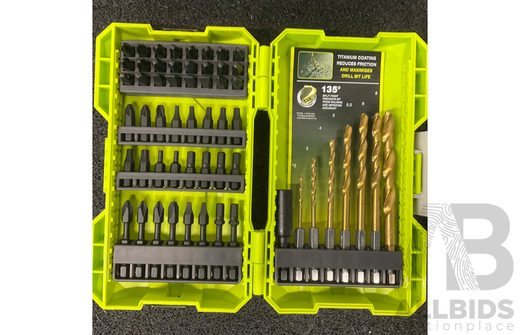 RYOBI 4V Lithium Screwdriver and Impact Drilling and Driving Sets