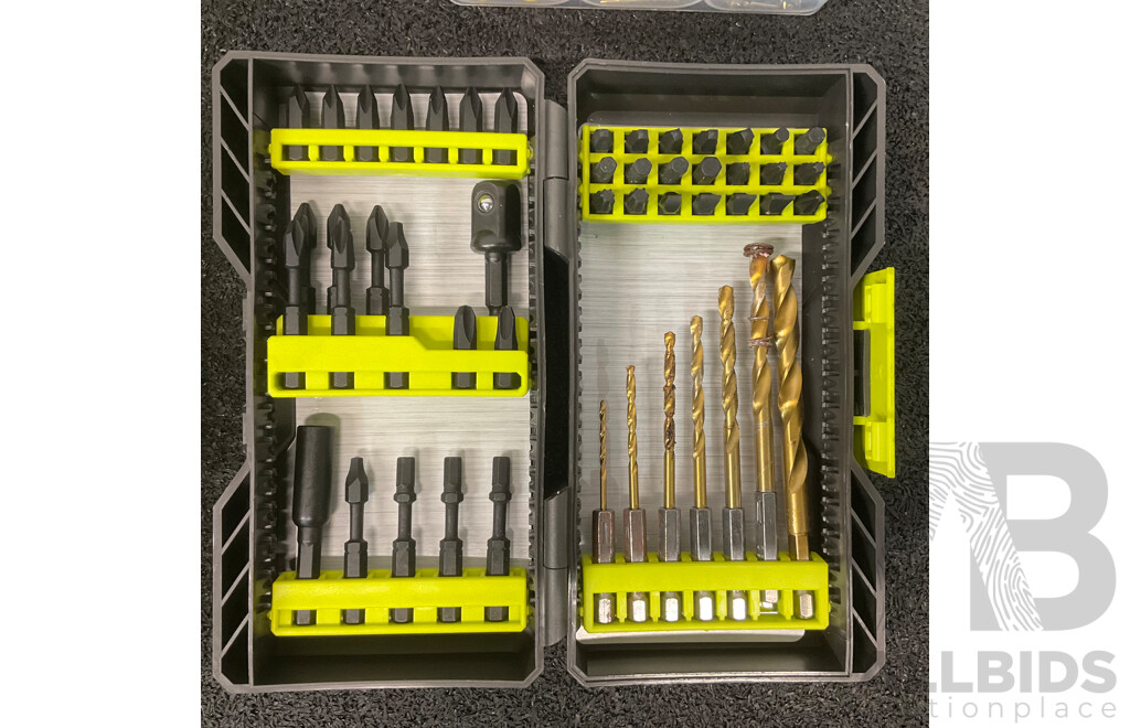 RYOBI 4V Lithium Screwdriver and Impact Drilling and Driving Sets