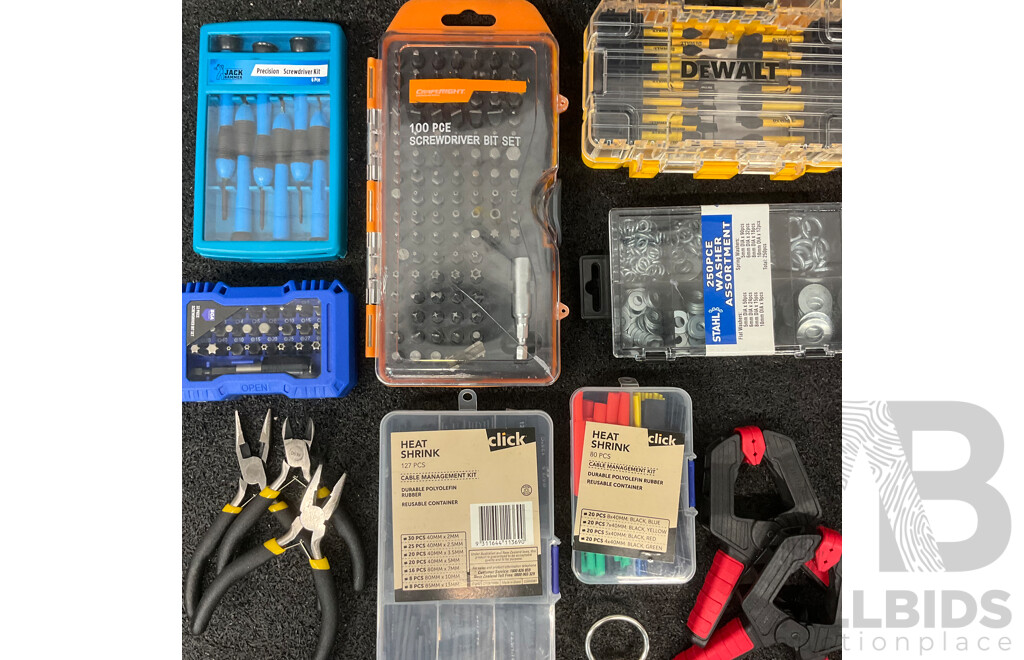 Collection of Various Hand Tools, Electrical Supplies and Others