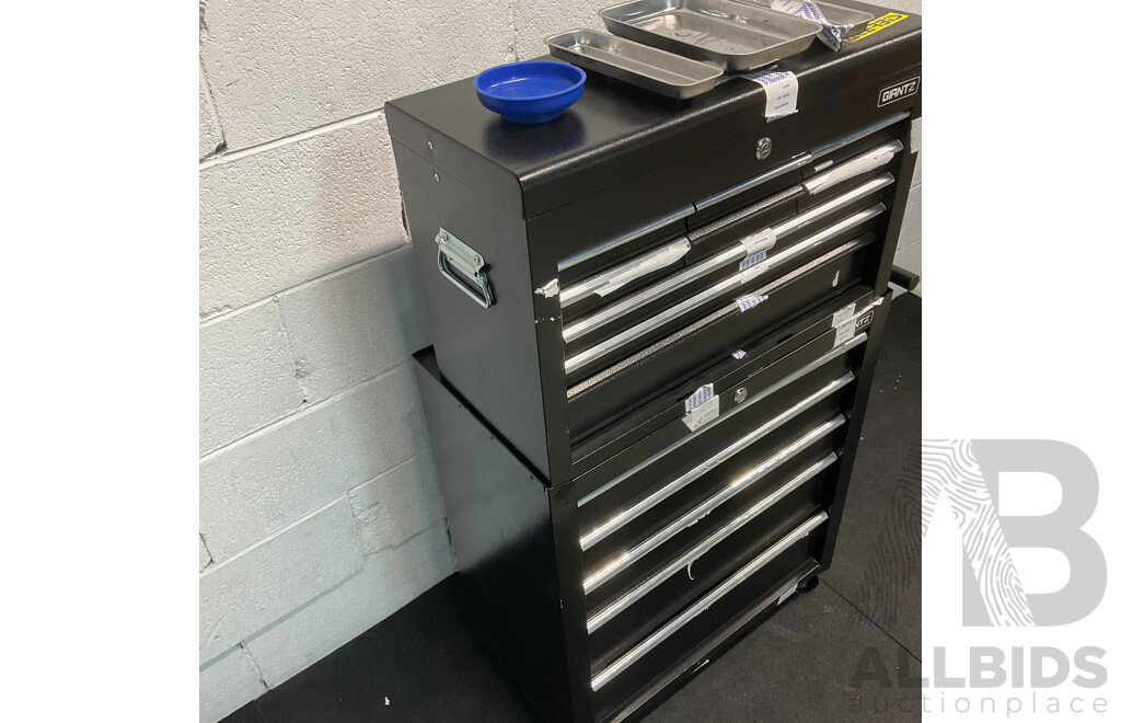 GIANTZ 15 Drawer Tool Box Cabinet Chest Trolley Toolbox Garage Storage Box with Accessories and Others