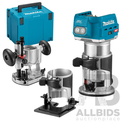 MAKITA 18V Brushless Laminate Trimmer / Router (DRT50ZJX2) - Skin Only
