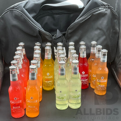 Vodka Cruiser Premix Spirits and NIKE Duffel Bag - Lot of 30