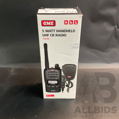 GME 5 Watt Handheld UHF CB Radio TX6160 - ORP $329.00