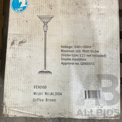 BENDIGO AL3104 Coffee Brown Floor Light - Lot of 3
