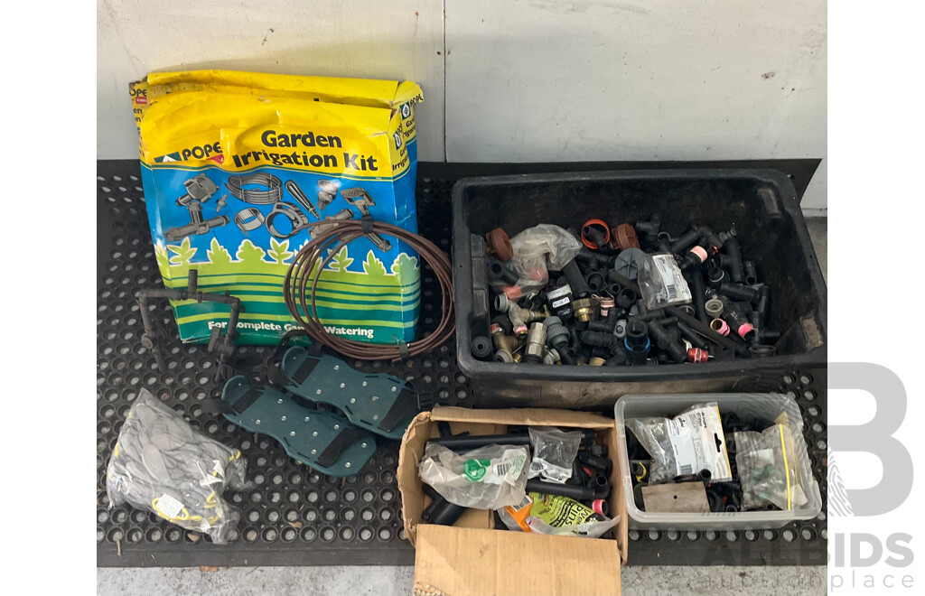 Garden Irrigation Kit X2 with Assorted Pipe Fittings and Garden Accessories