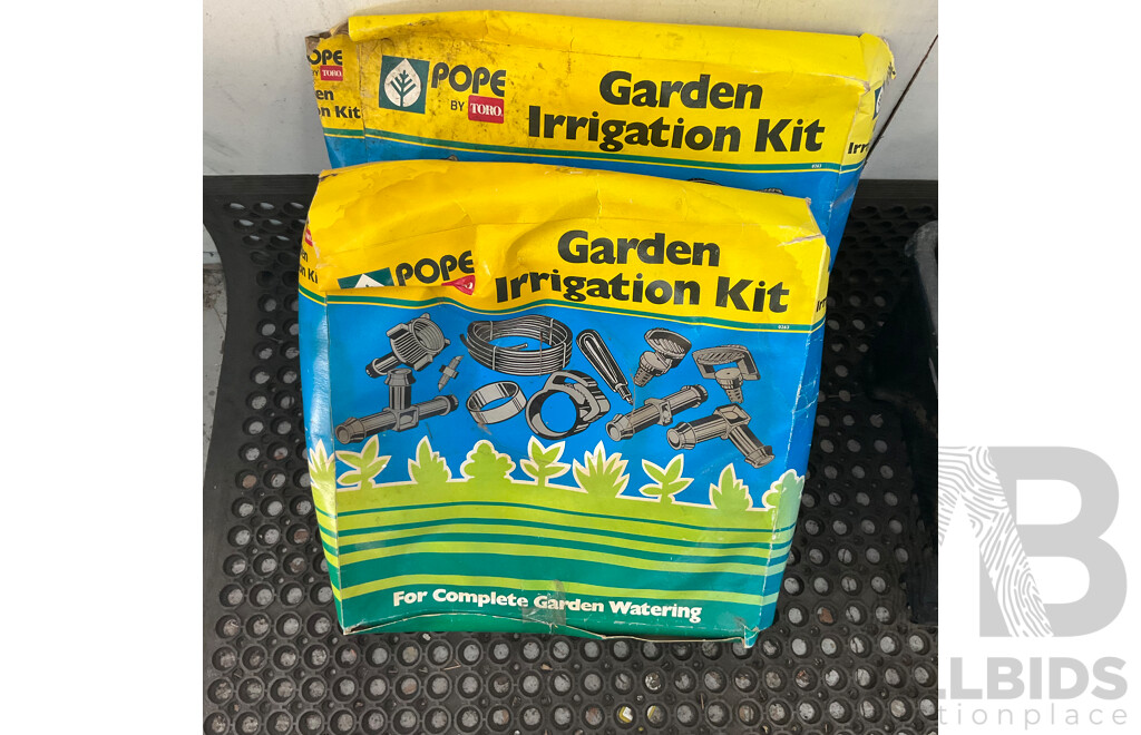 Garden Irrigation Kit X2 with Assorted Pipe Fittings and Garden Accessories