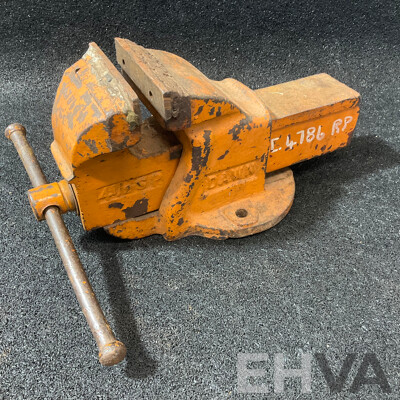 Vintage 4 1/2'' Bench Vise and Compression Tester