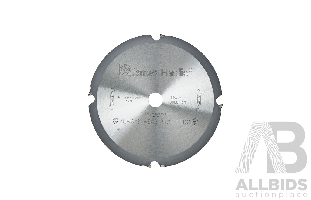 James Hardie Saw Blade 185mm Diameter - Lot of 5 - Brand New