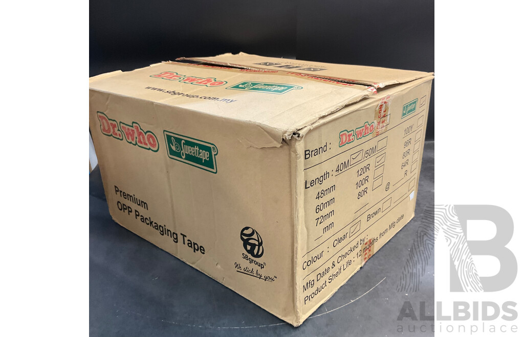 Packaging Tape Clear 48mm X 40m - Lot of 120