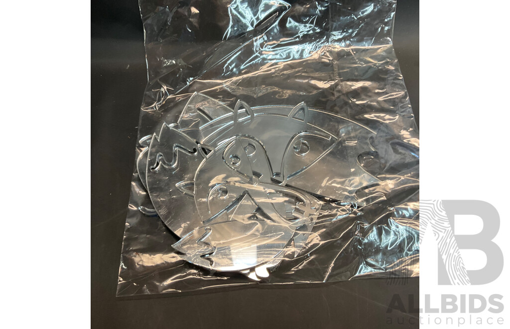 Assorted Animals Craft Wood & Mirror DIY Decoration