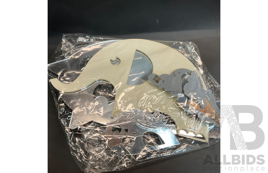 Assorted Animals Craft Wood & Mirror DIY Decoration